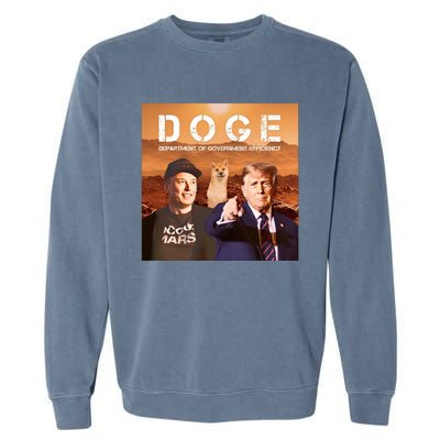 D.O.G.E Doge Department Of Government Efficiency Garment-Dyed Sweatshirt