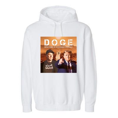 D.O.G.E Doge Department Of Government Efficiency Garment-Dyed Fleece Hoodie