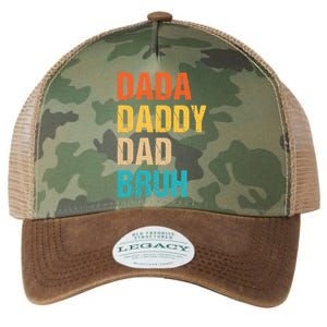 Dada Daddy Dad Bruh Legacy Tie Dye Trucker Hat