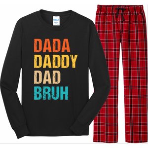 Dada Daddy Dad Bruh Long Sleeve Pajama Set