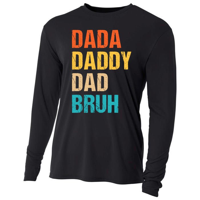 Dada Daddy Dad Bruh Cooling Performance Long Sleeve Crew