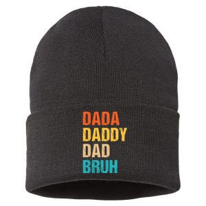 Dada Daddy Dad Bruh Sustainable Knit Beanie