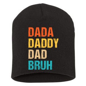 Dada Daddy Dad Bruh Short Acrylic Beanie