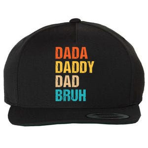 Dada Daddy Dad Bruh Wool Snapback Cap