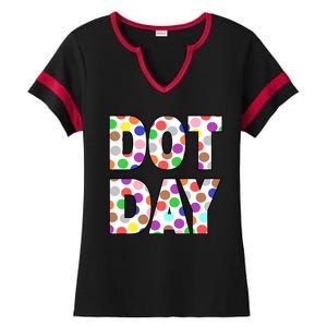 Dotty Dot Day Ladies Halftime Notch Neck Tee