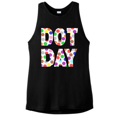 Dotty Dot Day Ladies PosiCharge Tri-Blend Wicking Tank