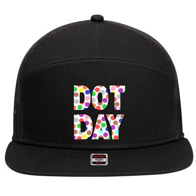 Dotty Dot Day 7 Panel Mesh Trucker Snapback Hat