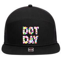 Dotty Dot Day 7 Panel Mesh Trucker Snapback Hat