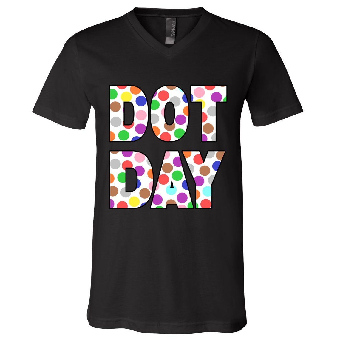 Dotty Dot Day V-Neck T-Shirt