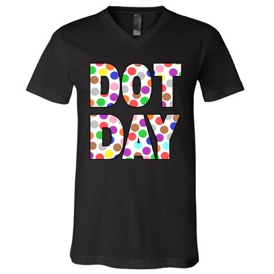 Dotty Dot Day V-Neck T-Shirt