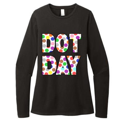 Dotty Dot Day Womens CVC Long Sleeve Shirt