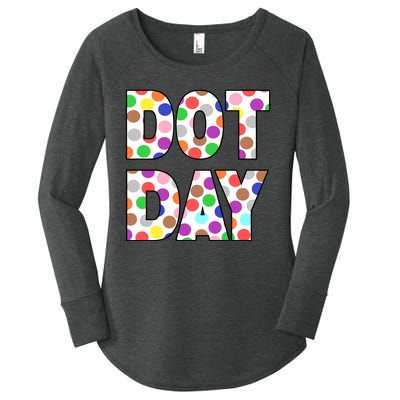 Dotty Dot Day Women's Perfect Tri Tunic Long Sleeve Shirt