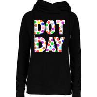 Dotty Dot Day Womens Funnel Neck Pullover Hood