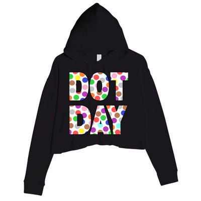 Dotty Dot Day Crop Fleece Hoodie