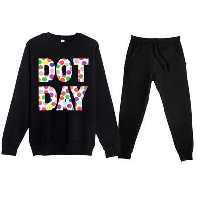 Dotty Dot Day Premium Crewneck Sweatsuit Set