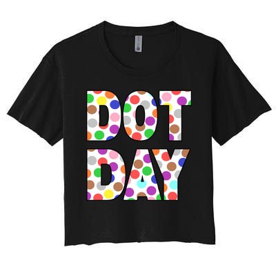 Dotty Dot Day Women's Crop Top Tee