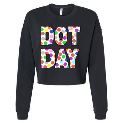 Dotty Dot Day Cropped Pullover Crew