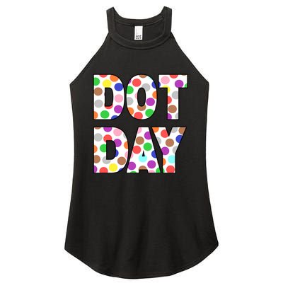 Dotty Dot Day Women's Perfect Tri Rocker Tank