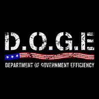 Doge D.O.G.E. Department Of Government Efficiency Us Flag 7-Panel Snapback Hat