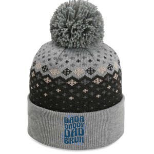 Dada Daddy Dad Bruh Fathers Day Groovy Funny Father Gifts The Baniff Cuffed Pom Beanie