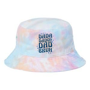 Dada Daddy Dad Bruh Fathers Day Groovy Funny Father Gifts Tie Dye Newport Bucket Hat