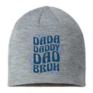 Dada Daddy Dad Bruh Fathers Day Groovy Funny Father Gifts Sustainable Beanie