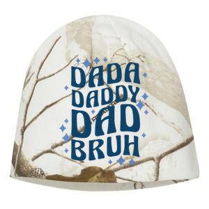 Dada Daddy Dad Bruh Fathers Day Groovy Funny Father Gifts Kati - Camo Knit Beanie