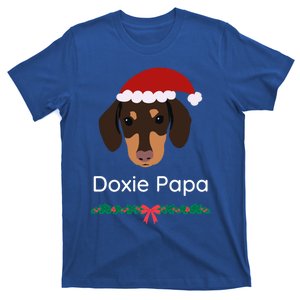 Dachshund Dog Dad Christmas Xmas Doxie Papa Holidays Cute Gift T-Shirt