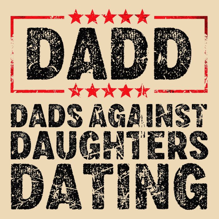 d.a.d.d. dadd dads against daughters dating Drawstring Bag