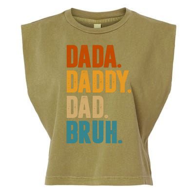 Dada Daddy Dad Bruh Vintage Garment-Dyed Women's Muscle Tee