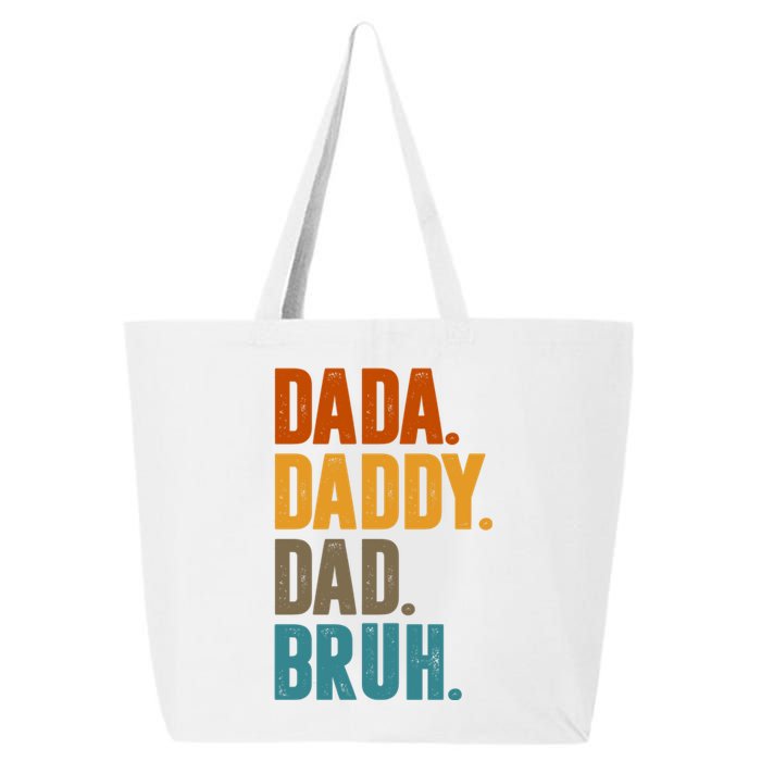 Dada Daddy Dad Bruh Vintage 25L Jumbo Tote