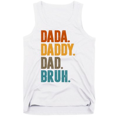 Dada Daddy Dad Bruh Vintage Tank Top