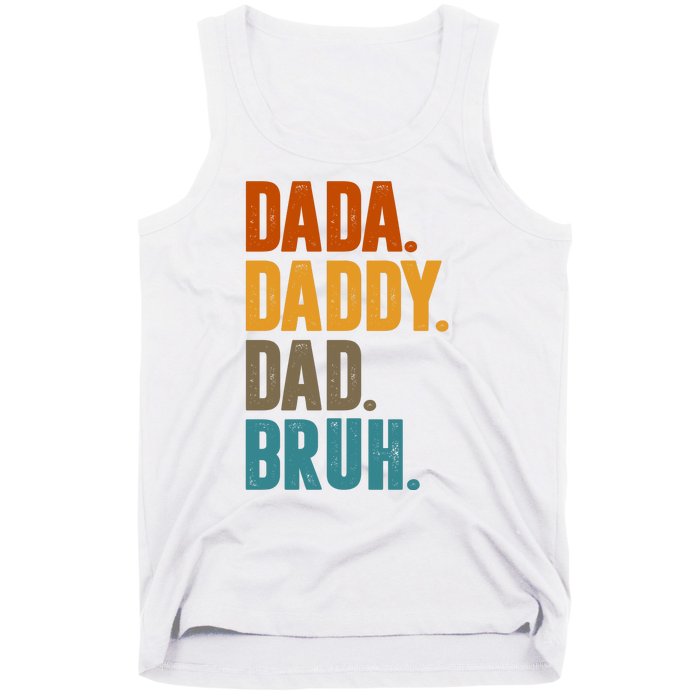 Dada Daddy Dad Bruh Vintage Tank Top