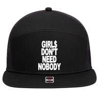 Dom Dolla Don’T Need Nobody 7 Panel Mesh Trucker Snapback Hat