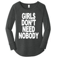 Dom Dolla Don’T Need Nobody Women's Perfect Tri Tunic Long Sleeve Shirt