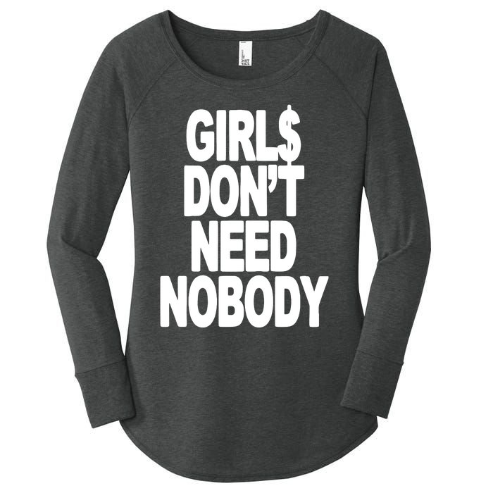 Dom Dolla Don’T Need Nobody Women's Perfect Tri Tunic Long Sleeve Shirt