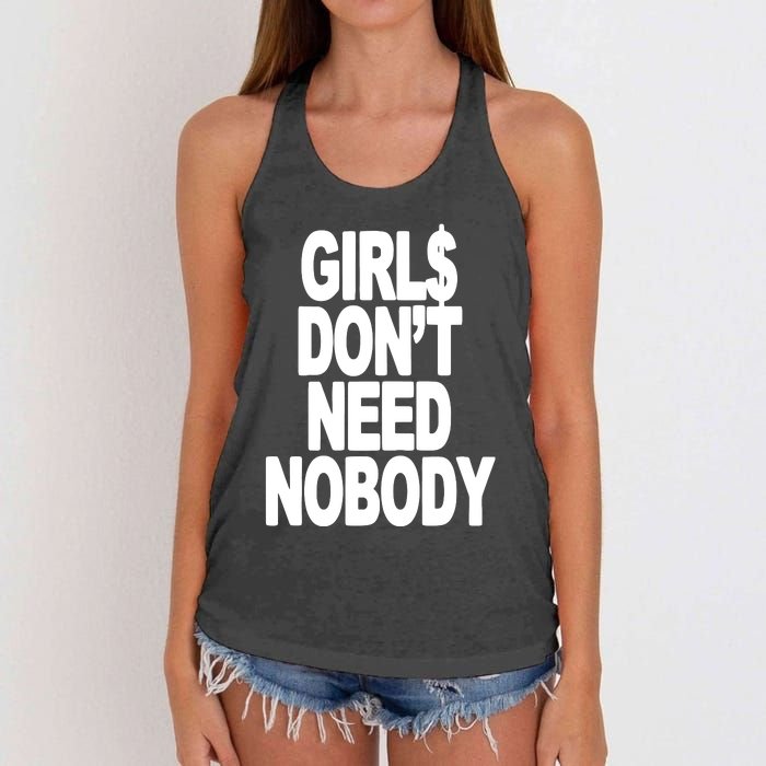 Dom Dolla Don’T Need Nobody Women's Knotted Racerback Tank