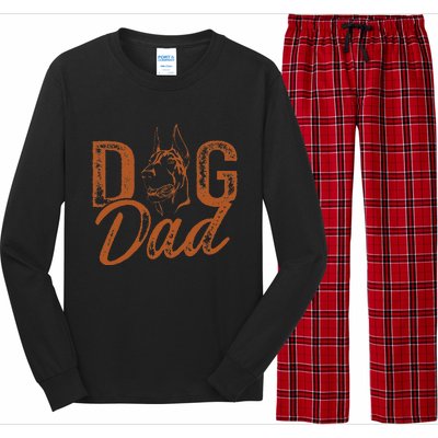 Doberman Dog Dad Dobie Long Sleeve Pajama Set