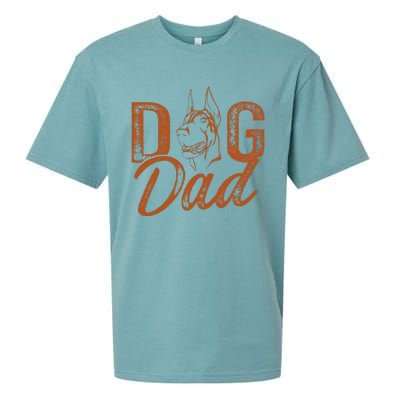 Doberman Dog Dad Dobie Sueded Cloud Jersey T-Shirt