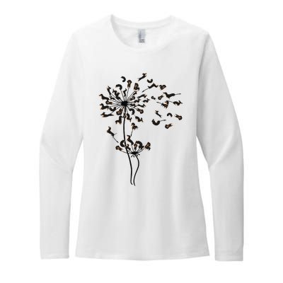 Dachshund Dandelion Womens CVC Long Sleeve Shirt