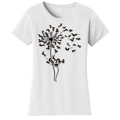 Dachshund Dandelion Women's T-Shirt