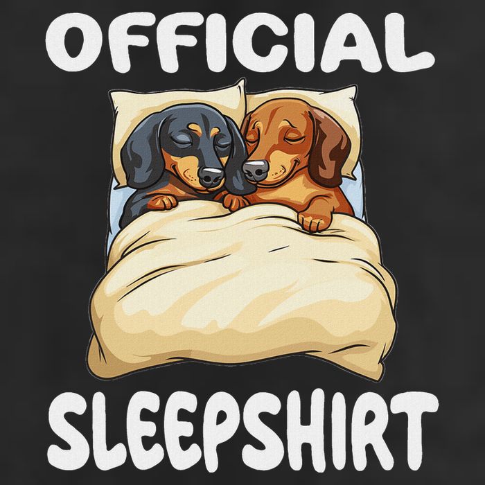 Dachshund Doxie Dog Sleep Pajamas Nightgown 7 Panel Mesh Trucker Snapback Hat