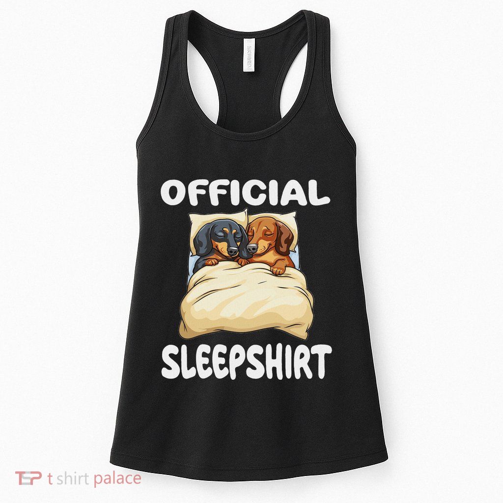 Dachshund Doxie Dog Sleep Pajamas Nightgown Womens Tank Top