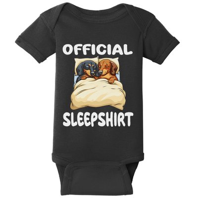 Dachshund Doxie Dog Sleep Pajamas Nightgown Baby Bodysuit