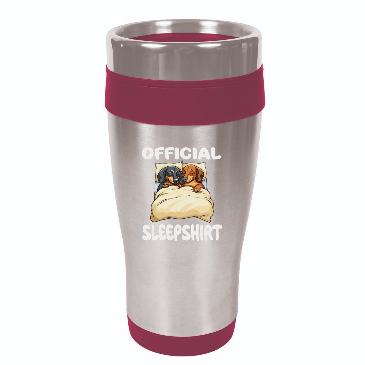 Dachshund Doxie Dog Sleep Pajamas Nightgown 16oz Travel Tumbler