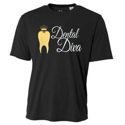 Dental Diva Dentists Assistants Hygienists Dentistry Office Cooling Performance Crew T-Shirt