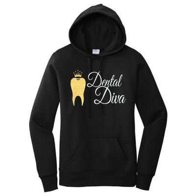 Dental Diva Dentists Assistants Hygienists Dentistry Office Women's Pullover Hoodie