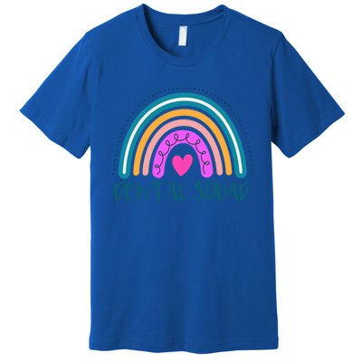 Dentist Dentistry Dental Squad Assistant Hygienist Rainbow Funny Gift Premium T-Shirt