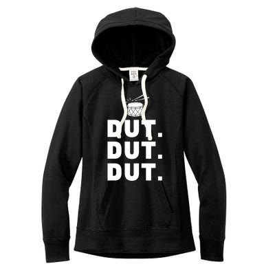 Dut Dut Dut Funny Marching Band Cool Gift Drumline Pep Rally Women's Fleece Hoodie