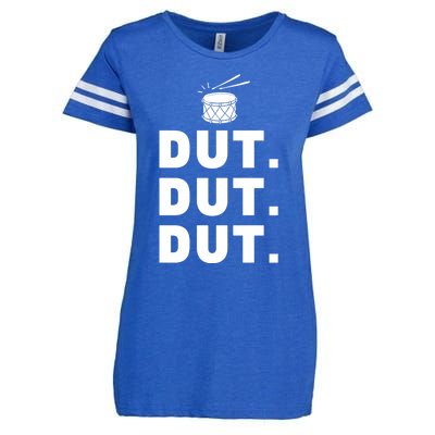 Dut Dut Dut Funny Marching Band Cool Gift Drumline Pep Rally Enza Ladies Jersey Football T-Shirt